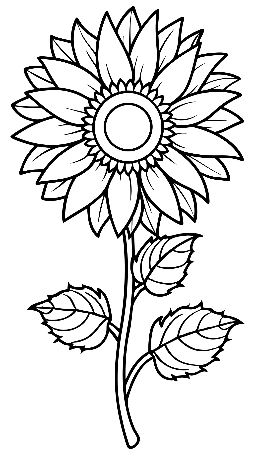 coloriages de tournesol gratuit